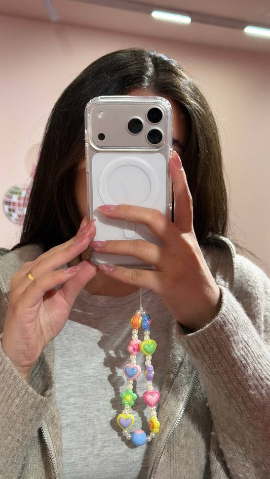 Hearts & Flowers Phone Strap