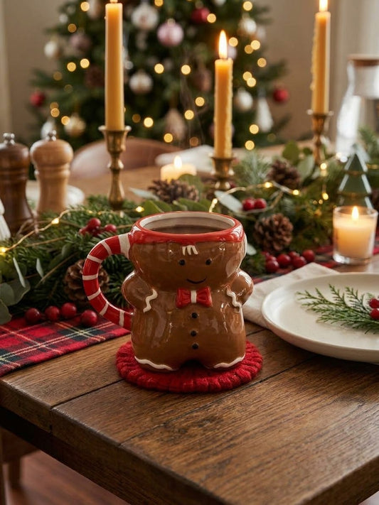 Christmas Brown Snowman Mug