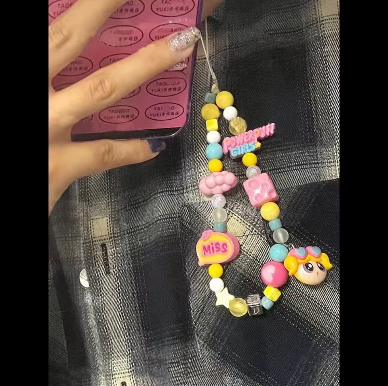 PowerPuff Phone Strap