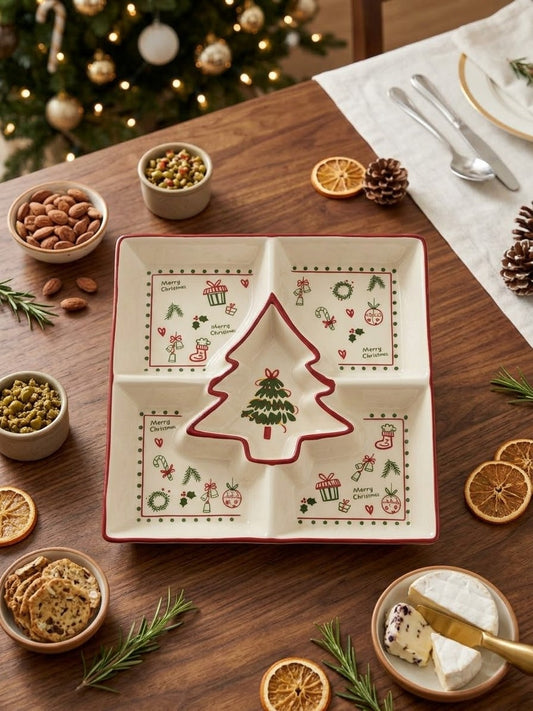 Christmas Divided Snack Platter