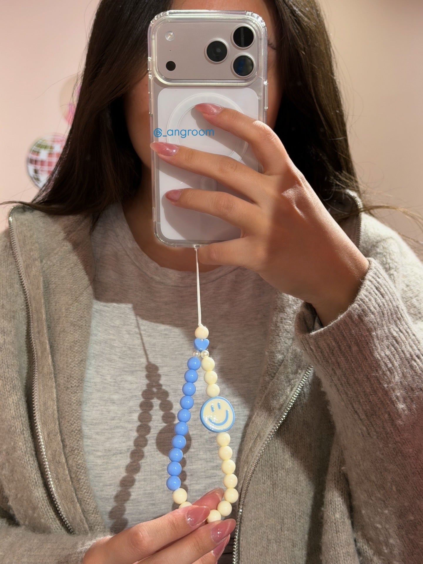 Happy Face Phone Strap