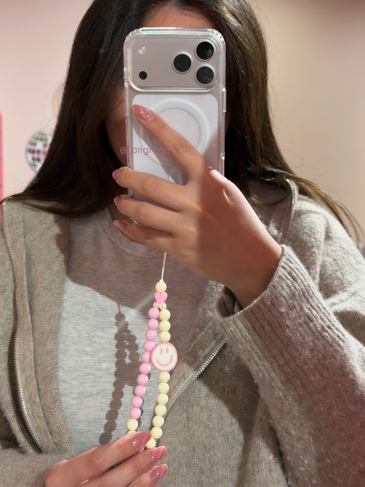 Happy Face Phone Strap