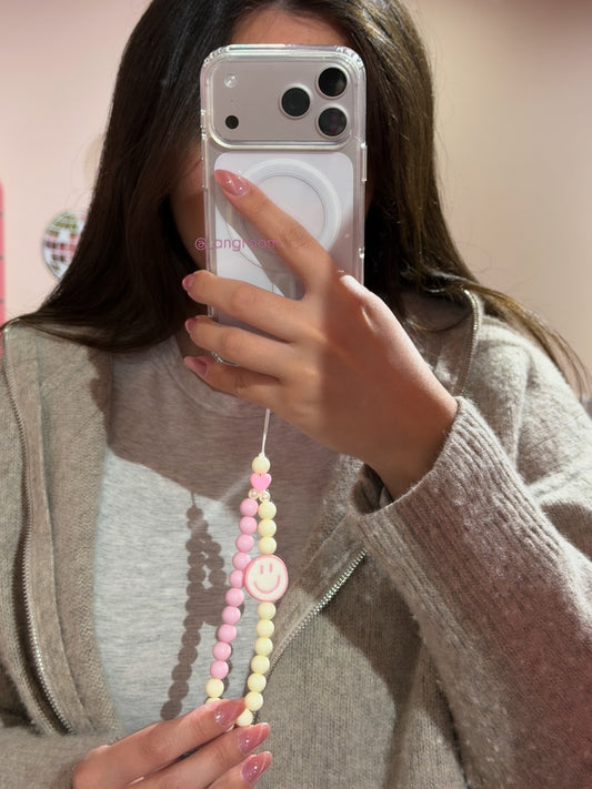 Happy Face Phone Strap