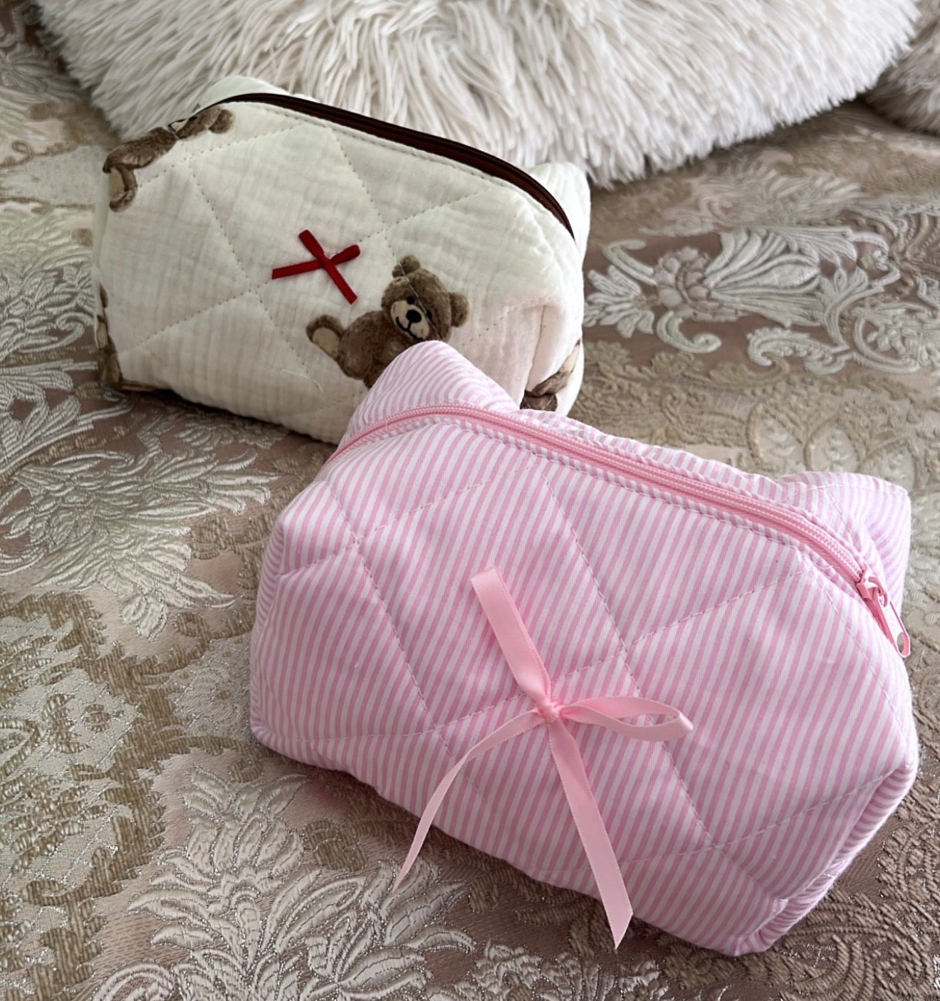Teddy & Ribbons Pouch