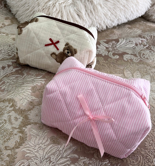 Teddy & Ribbons Pouch