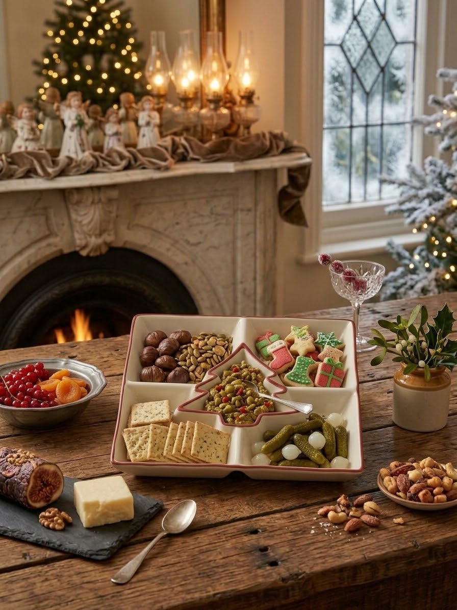 Christmas Divided Snack Platter