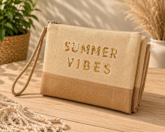 Summer Vibes Beach Pouch