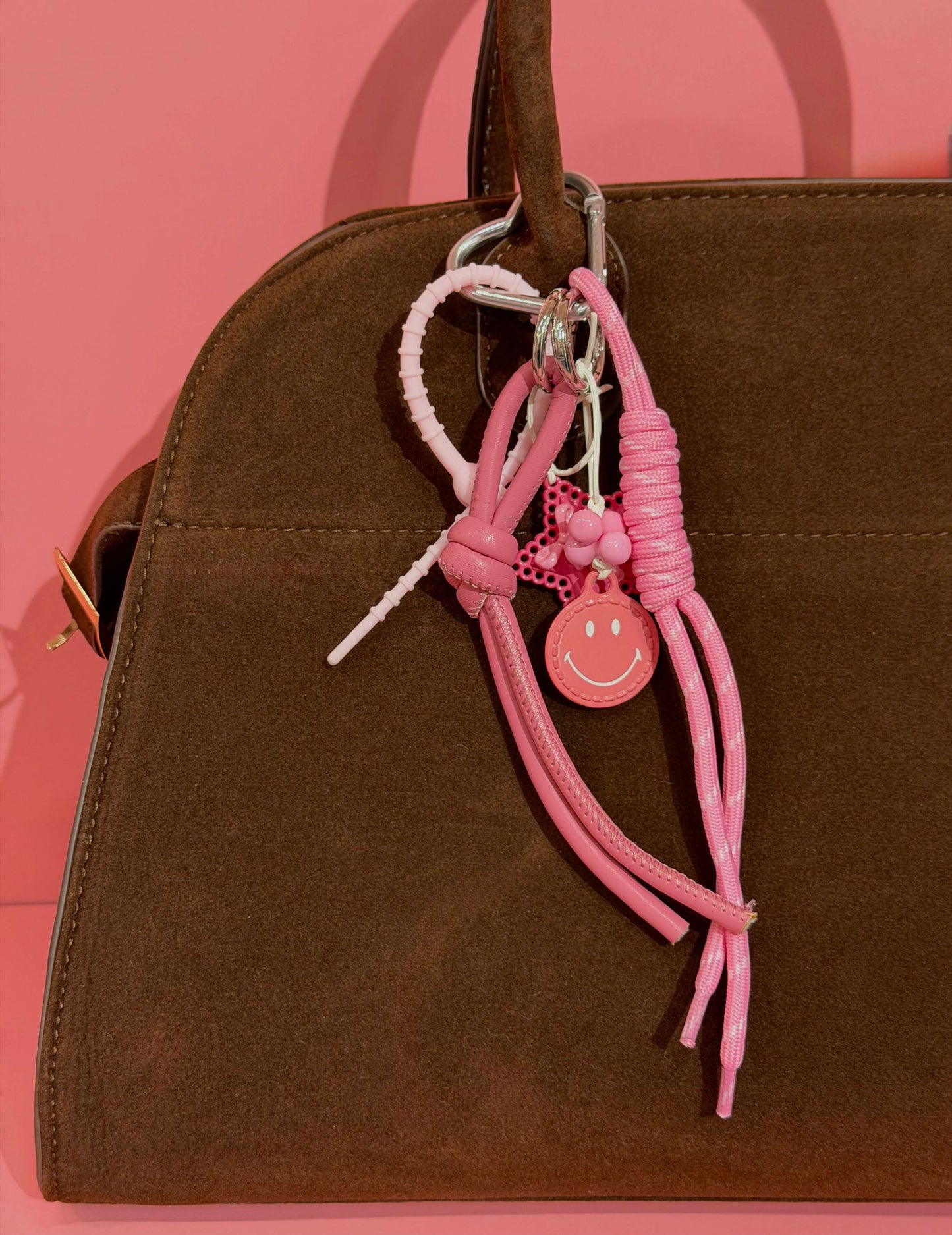 Happy Face Bag Charm