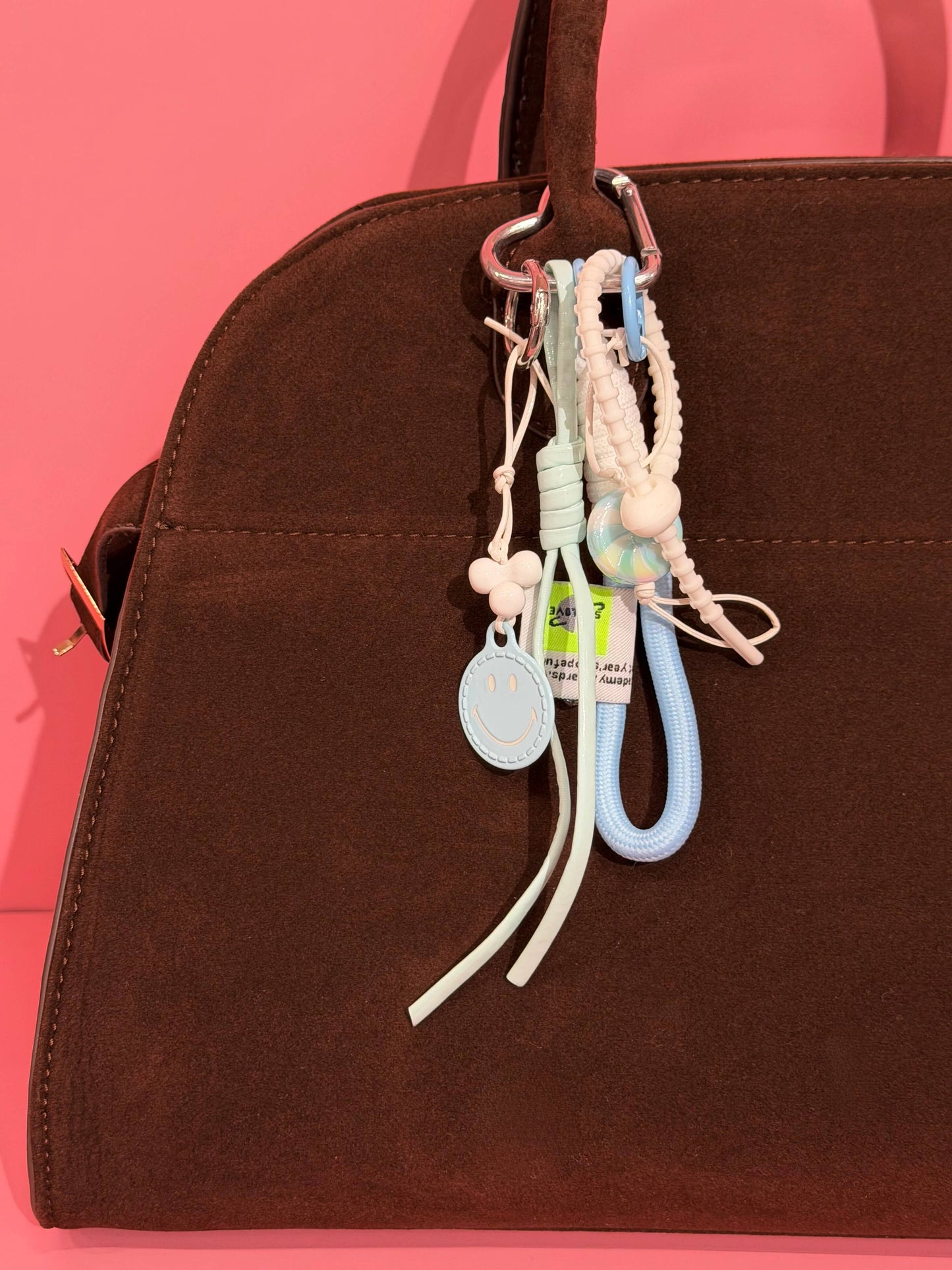 Happy Face Bag Charm