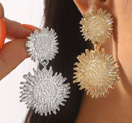 Sunburst Dangle Earrings