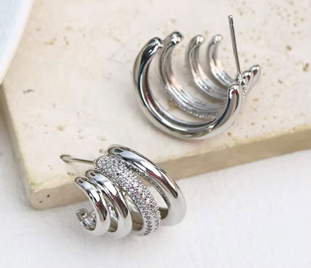 Hoop Silver Earrings