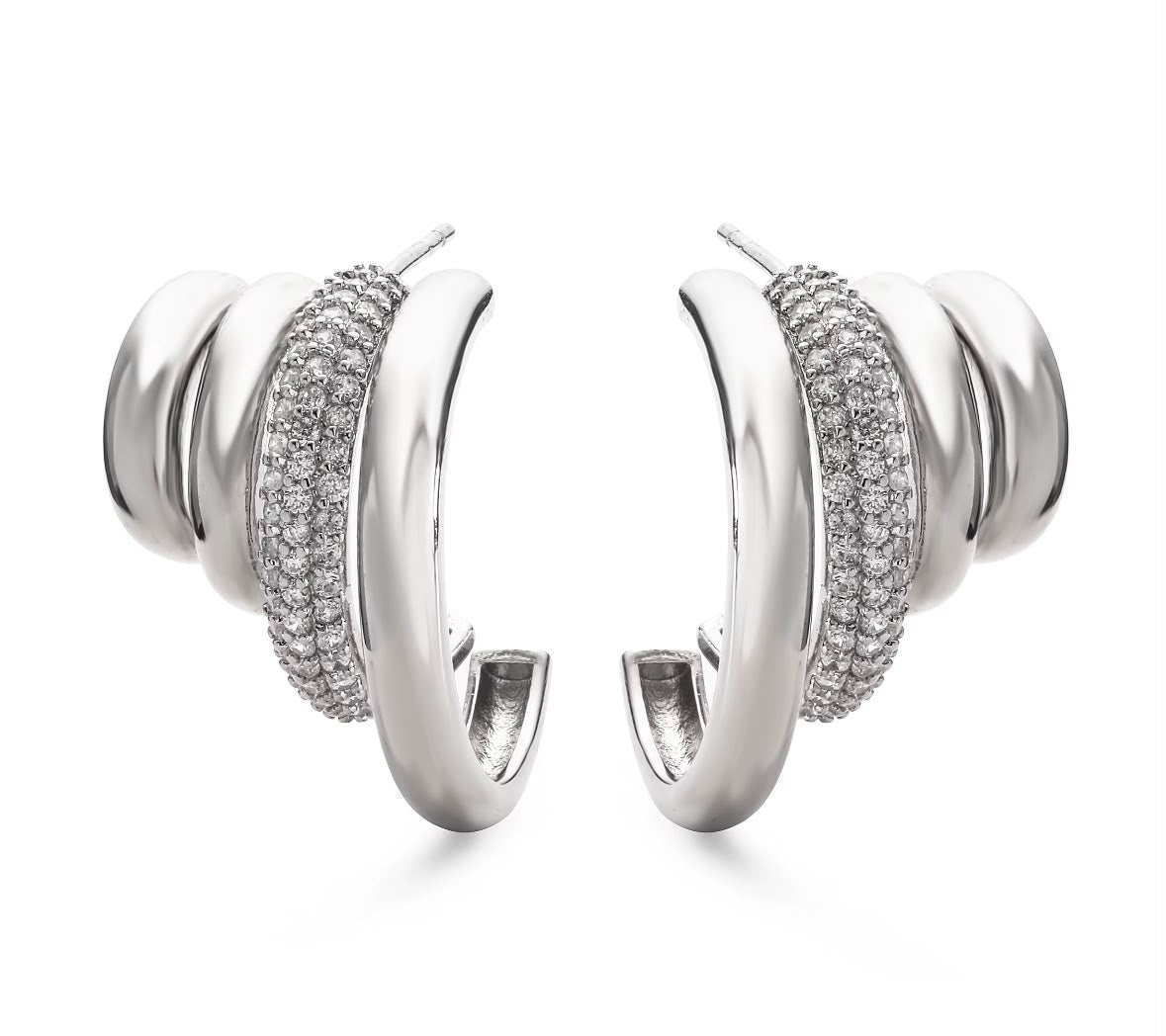 Hoop Silver Earrings
