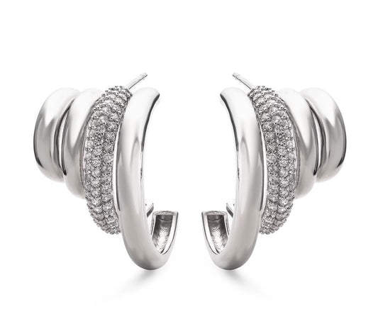 Hoop Silver Earrings